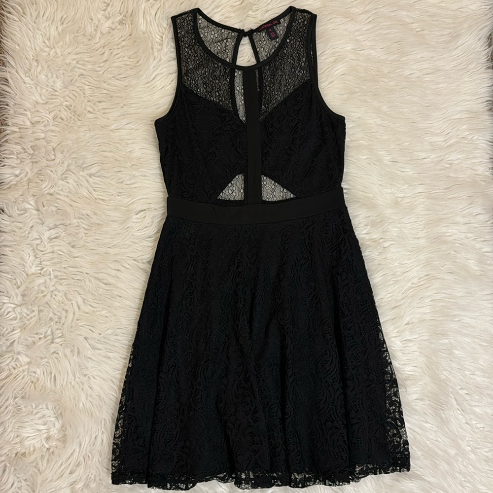 Black lace dress size medium